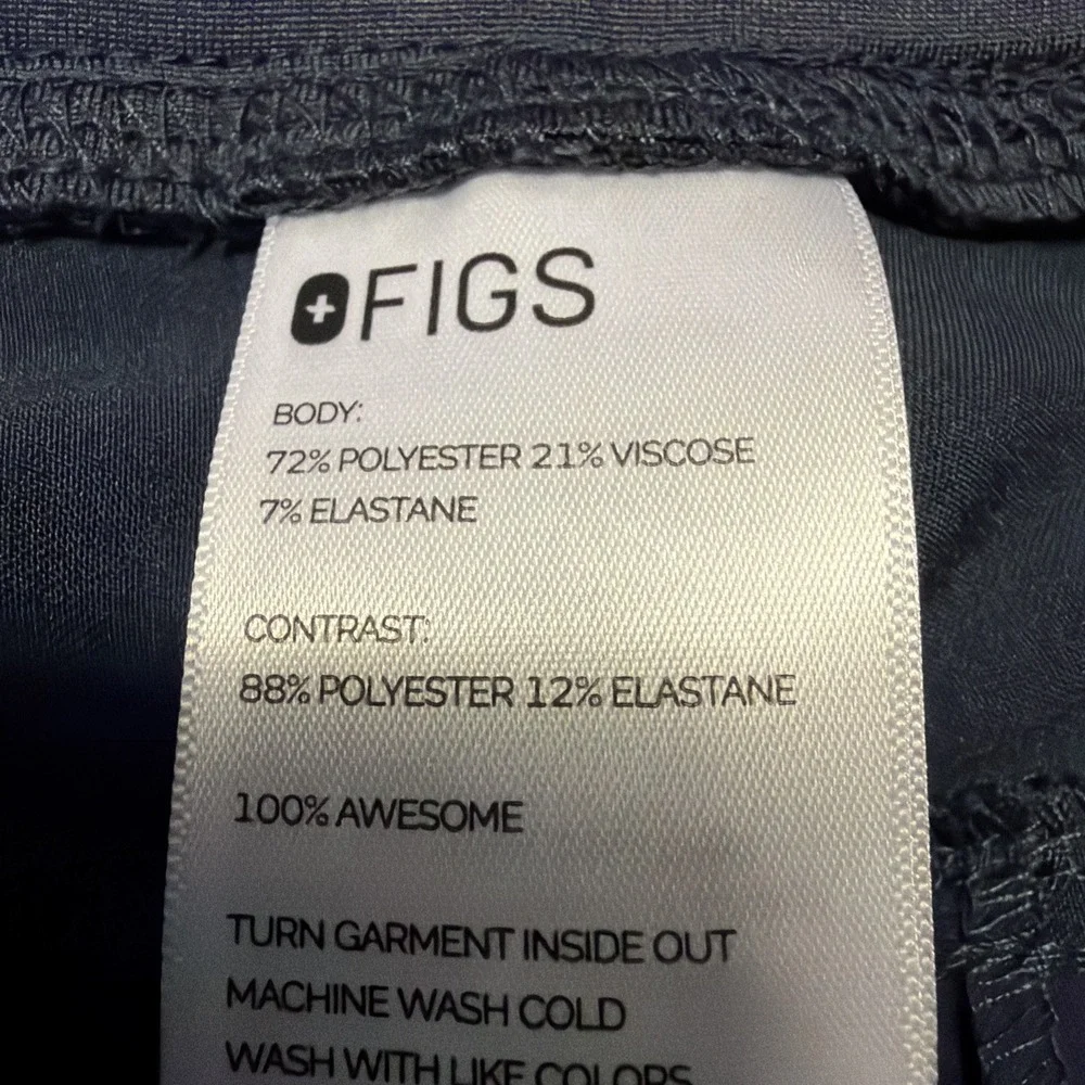 FIGS Womens Scrub Pants Womens Medium Gray Blue Cargo Medical Technical‎